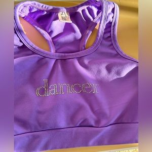 Tia’s Sport Top Purple “ Dancer”